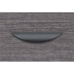 Lorell Chateau Series Laminate Drawer Traditional Pulls - Traditional - 6.38" Width x 1.13" Depth x 0.63" Height - Aluminum Alloy - Black - 2 / Pack