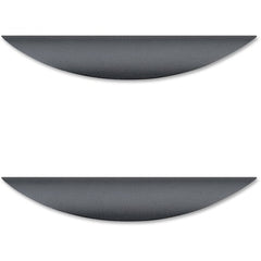 Lorell Chateau Series Laminate Drawer Traditional Pulls - Traditional - 6.38" Width x 1.13" Depth x 0.63" Height - Aluminum Alloy - Black - 2 / Pack