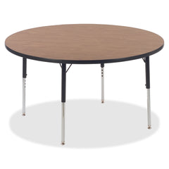 Lorell Classroom Activity Tabletop - High Pressure Laminate (HPL) Round, Medium Oak Top - 1.13" Table Top Thickness x 48" Table Top Diameter - Assembly Required - 1 Each
