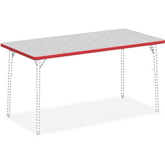 Lorell Classroom Activity Tabletop - Gray Nebula, High Pressure Laminate (HPL) Rectangle Top - 60" Table Top Width x 30" Table Top Depth x 1.13" Table Top Thickness - Classroom - Assembly Required - 1 Each