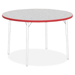 Lorell Classroom Activity Tabletop - Gray Nebula Round, High Pressure Laminate (HPL) Top - 1.13" Table Top Thickness x 48" Table Top Diameter - Classroom - Assembly Required - 1 Each