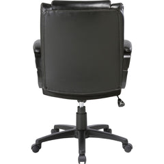 SOHO High-Back Office Chair - Black Seat Color - Bonded Leather Seat Material - Black Back Color - Bonded Leather Back Material - High Back - 5-star Base - 1 Each