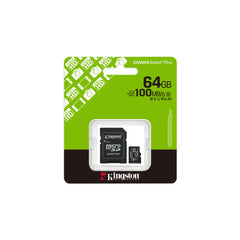 Kingston 64 GB Canvas Select Plus MicroSD Card with SD Adapter