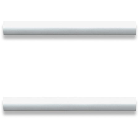 Lorell Chateau Series Laminate Drawer Modern Pulls - Modern - 5.88" Width x 0.63" Depth x 1.13" Height - Aluminum Alloy - Silver - 2 / Pack