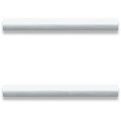 Lorell Chateau Series Laminate Drawer Modern Pulls - Modern - 5.88" Width x 0.63" Depth x 1.13" Height - Aluminum Alloy - Silver - 2 / Pack