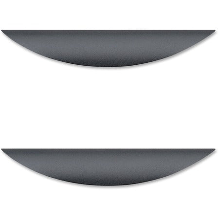 Lorell Chateau Series Laminate Drawer Traditional Pulls - Traditional - 6.38" Width x 1.13" Depth x 0.63" Height - Aluminum Alloy - Black - 2 / Pack