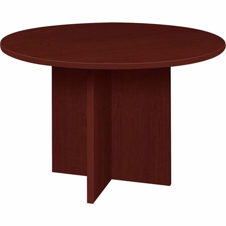 Lorell Prominence 2.0 Round Laminate Conference Table - 29" Height x 42" Diameter, x 1" Thickness Top, x 0.1" Thickness Edge - Material: Thermofused Melamine (TFM), Particleboard - Impact Resistant